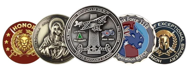 challenge coins slider